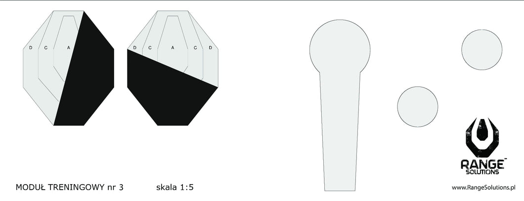 IPSC Target RS-Drill3 50 Stück